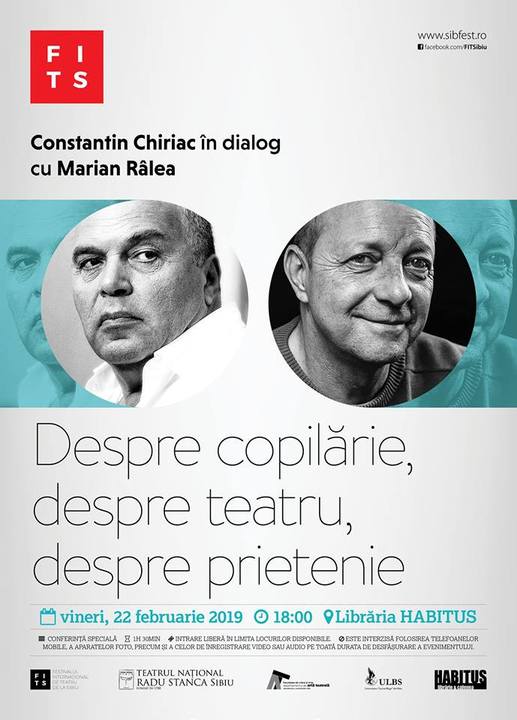 Constantin Chiriac în dialog cu Marian Râlea