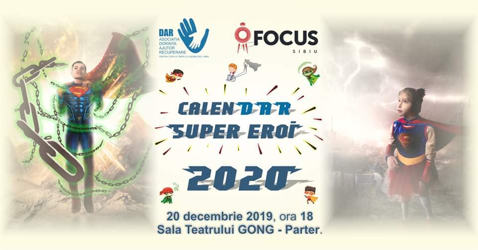 Eveniment caritabil - CalenDAR 2020 - Super Eroi