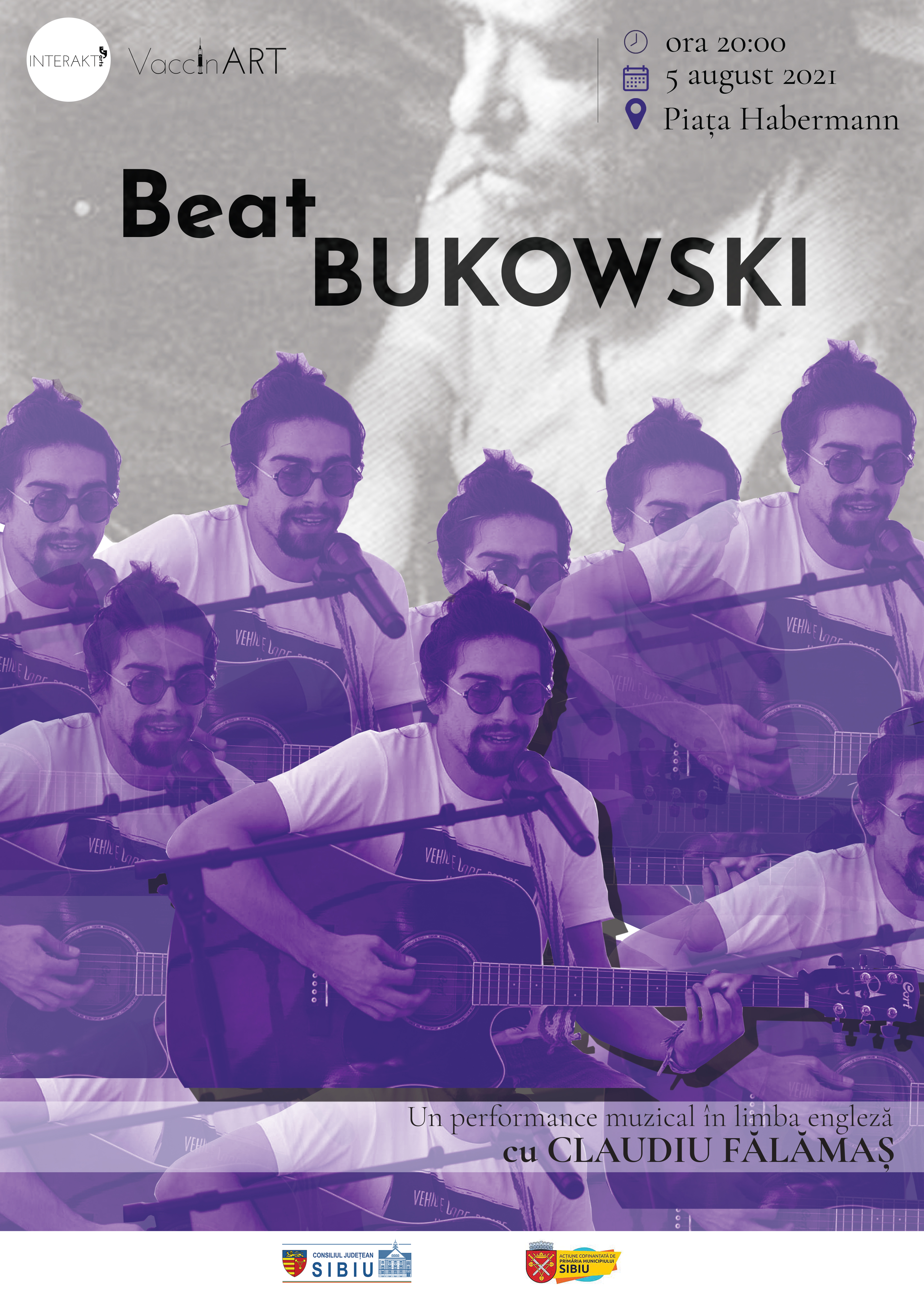VaccinART: „Beat Bukowski” (performance muzical în limba engleză)