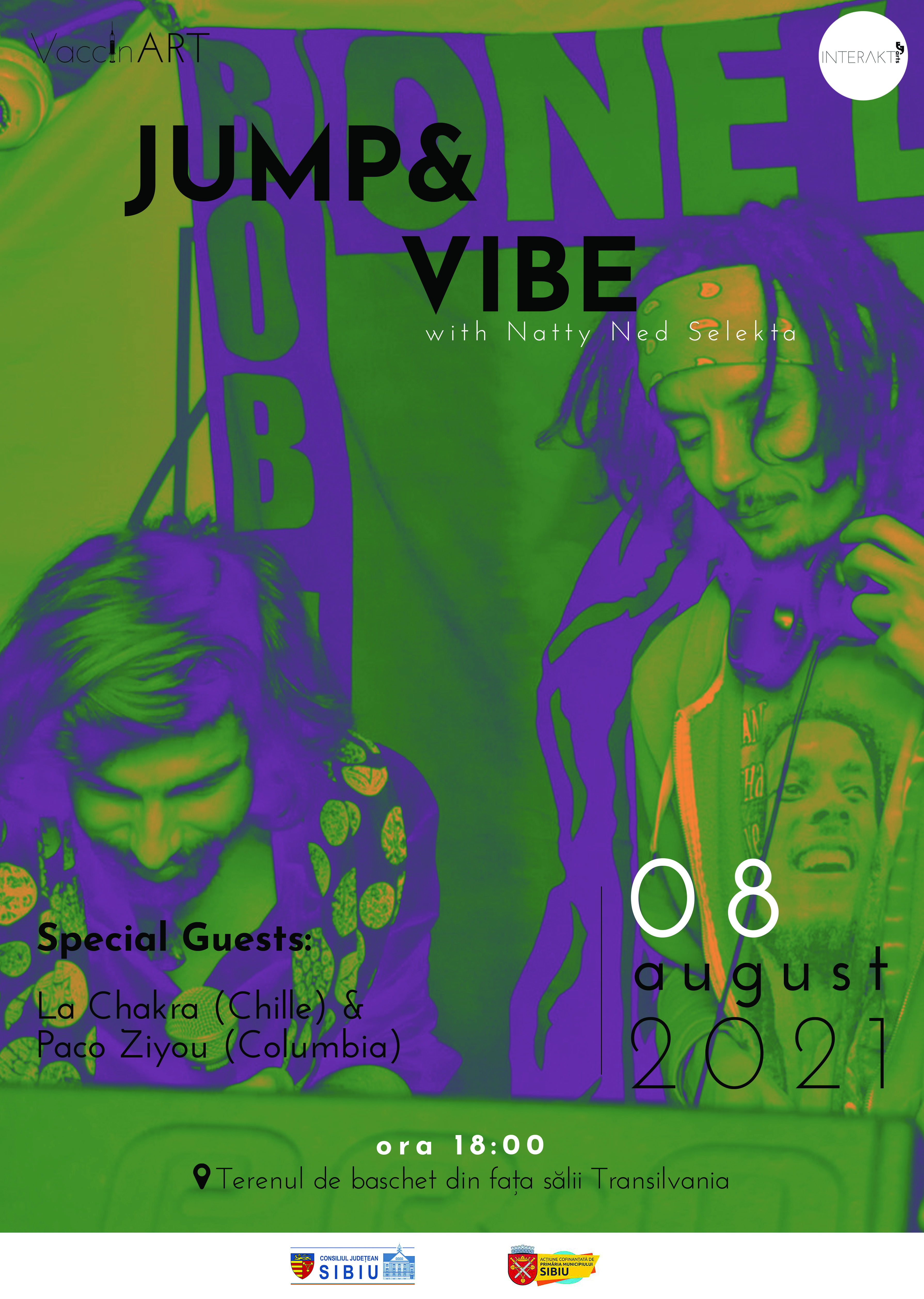 VaccinART: Jump & Vibe with Natty Ned Selekta- Special Guests: La Chakra (Chille) & Paco Ziyou (DJ mix live show)