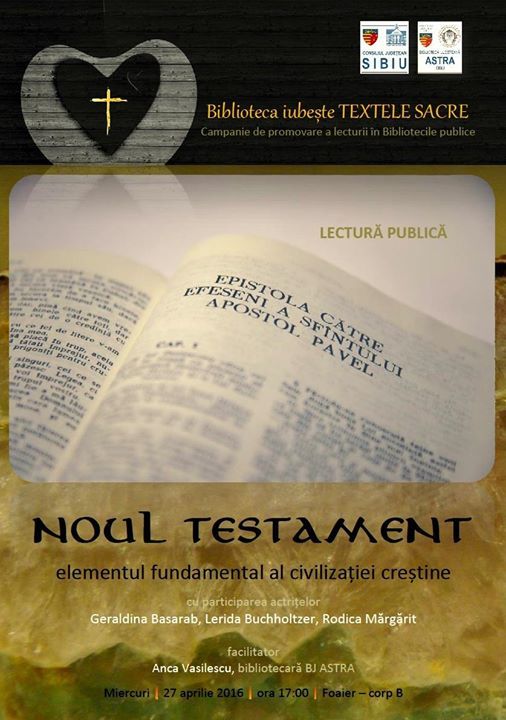 Biblioteca Iubește - Noul Testament în lectură publică