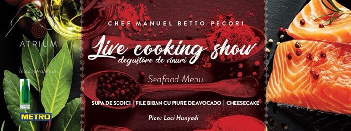 Live cooking show-Seafood Menu