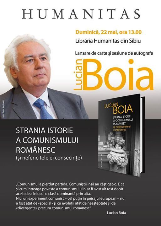 Lansare de carte și sesiune de autografe Lucian Boia