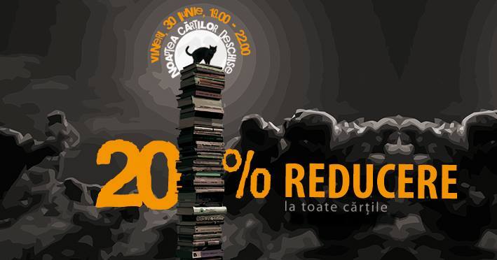 20% reducere la toate cărțile
