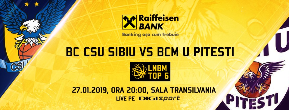 BC CSU Sibiu- BCM U FC Argeș Pitești
