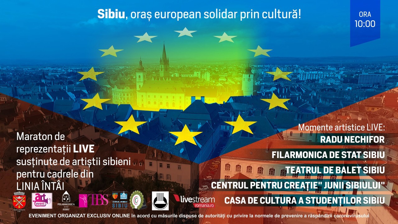Sibiu, oraș european, solidar prin cultură!