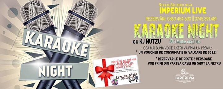 ● Karaoke Night cu KJ Nutzu ● Imperium live