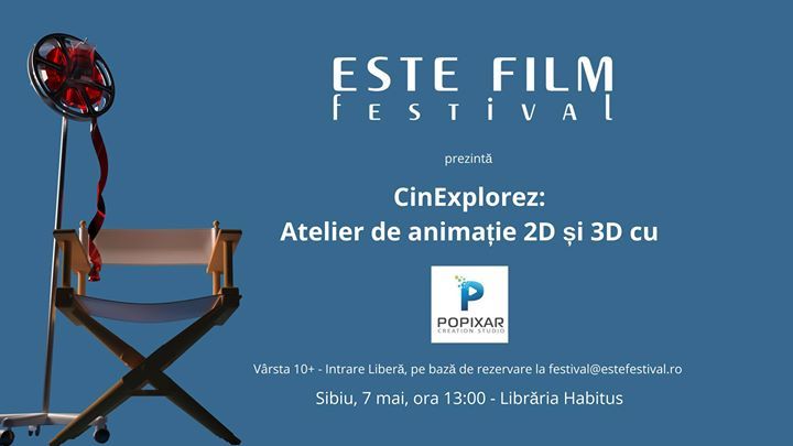 CinExplorez: Atelier de animație 2D și 3D la Este Film Festival