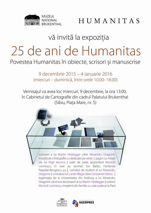 25 de ani de Humanitas. Povestea Humanitas în scrisori, obiecte şi manuscrise 