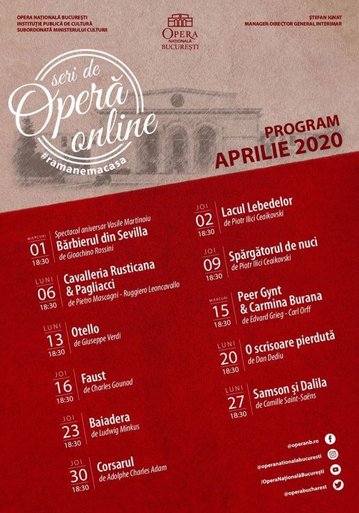 Opera Națională București - Seri de Operă Online