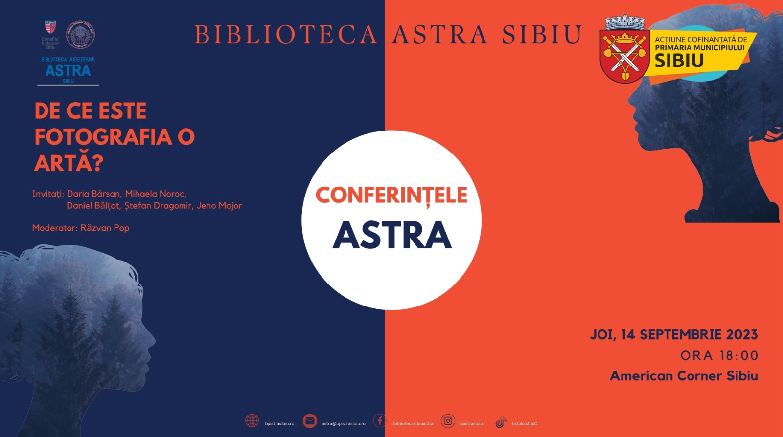 Conferințele ASTRA: Zece evenimente cu invitați de excepție, specialiști în diferite domenii, în dialoguri de actualitate