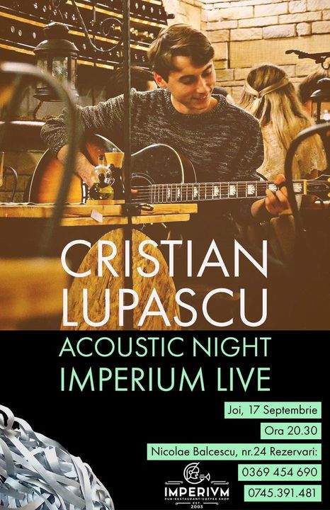 Cristian Lupașcu // Acoustic Night // Imperium LIVE