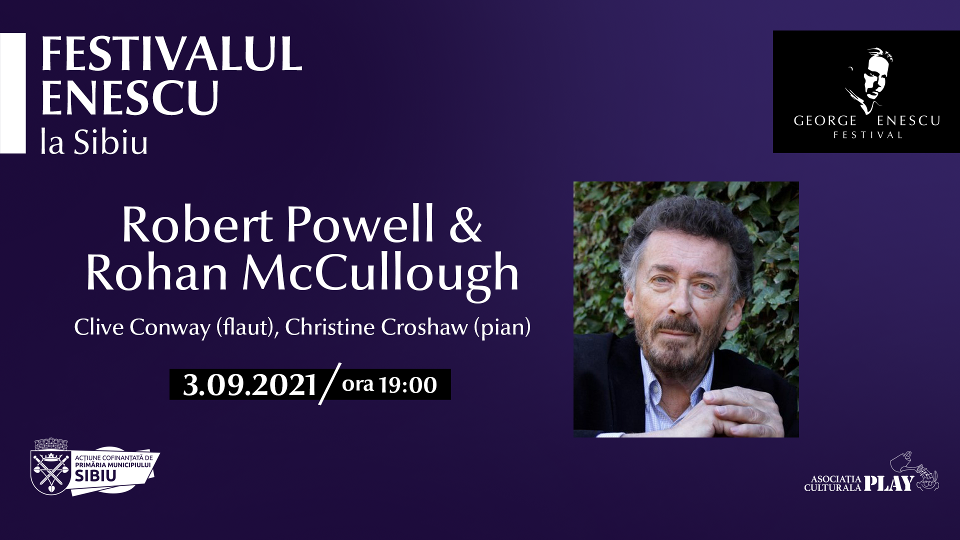 Recital Robert Powell & Rohan McCullough ✦ Festivalul Enescu la Sibiu