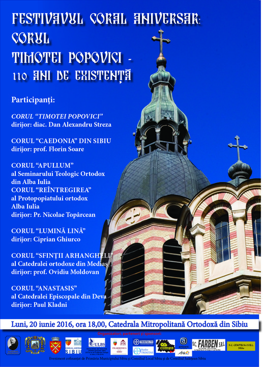 Festivalul Coral Aniversar: Corul "Timotei Popovici" – 110 ani de existenţă
