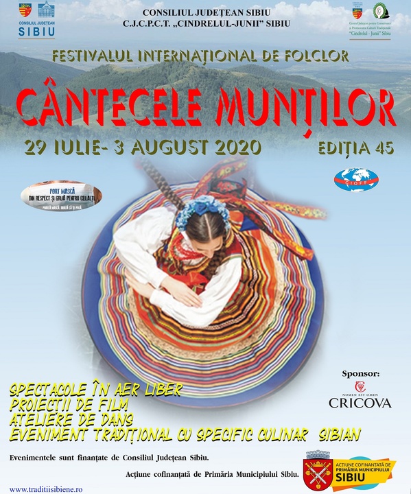 Festivalul Internațional de Folclor „Cântecele Munţilor”, ediţia a 45-a, 2020