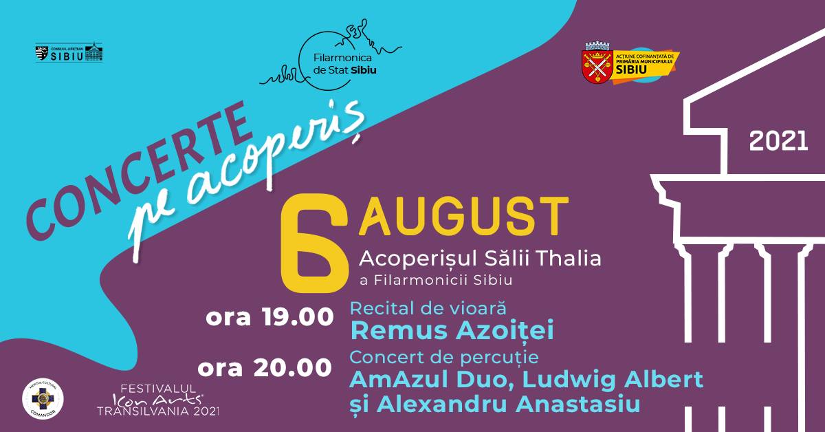 Recital de vioară susținut de Remus Azoiței. Invitați: Amazul Duo, Ludwig Albert și Alexandru Anastasiu