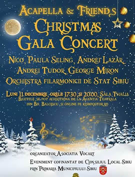 Acapella & Friends Christmas Gala Concert - ediția a III-a