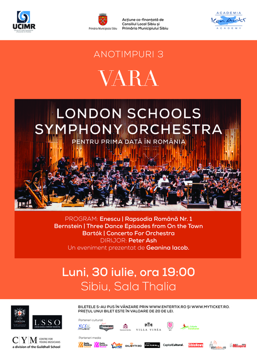 London Schools Symphony Orchestra concertează la Sibiu