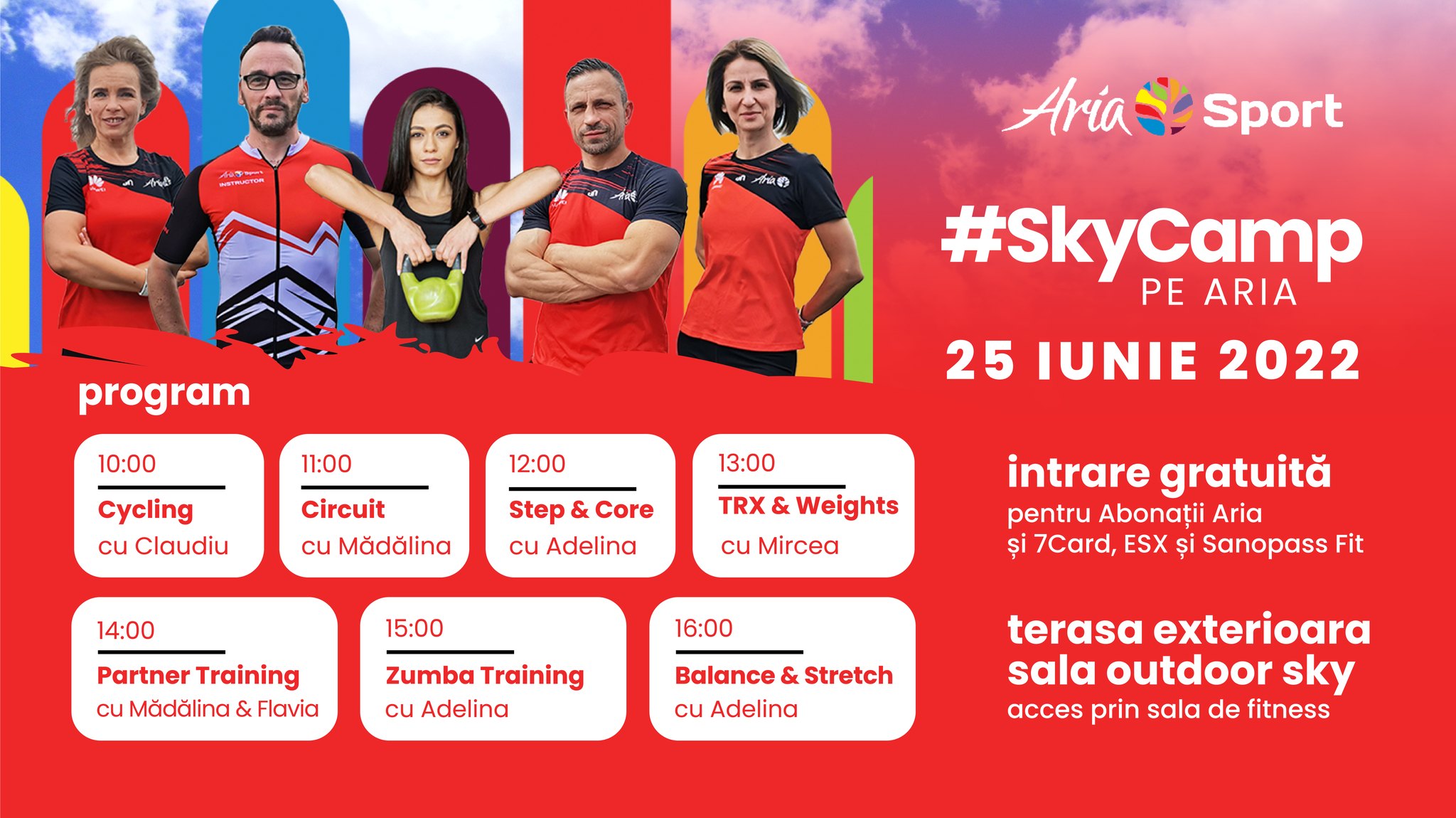 Fitness #SkyCamp - Bootcamp pe Terasa #RoofScape la Aria