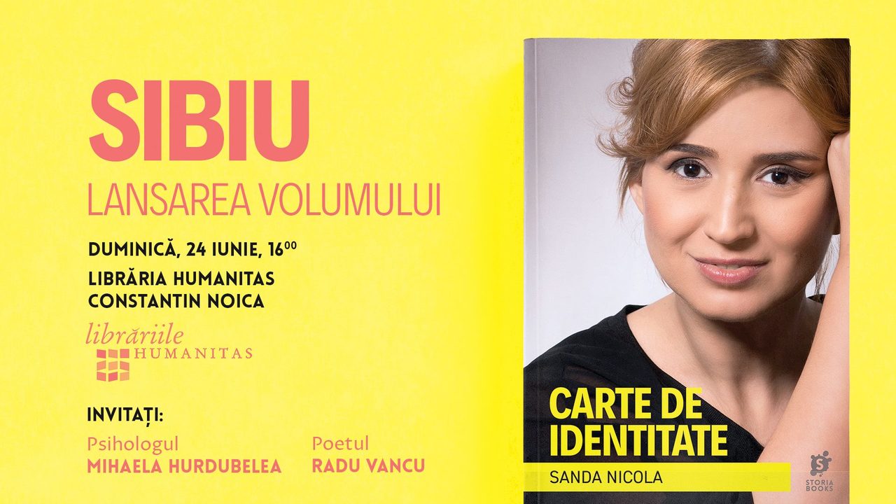 Sanda Nicola la Sibiu - lansare - Carte de identitate