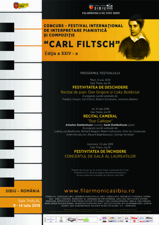 Festivalul International de Interpretare Pianistica si Compozitie ”Carl Filtsch”. Festivitatea de închidere 
