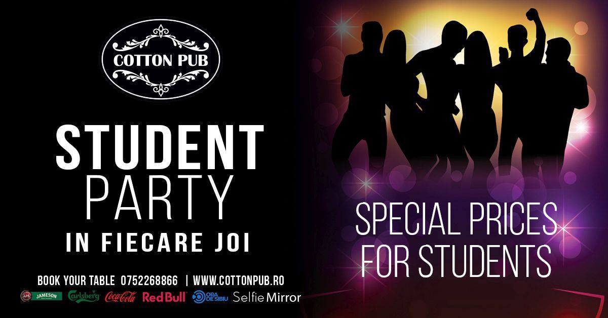 Student Party – Thursday Night – Cotton Pub