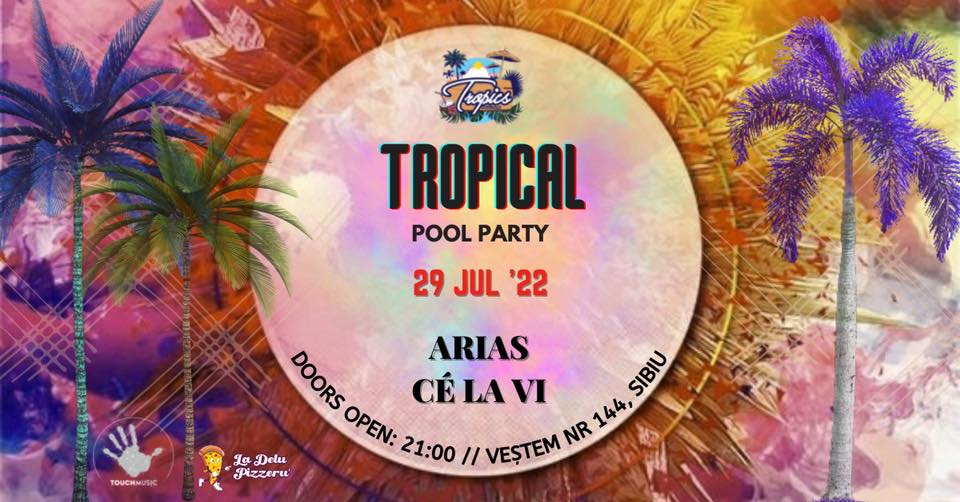 Tropical pool party