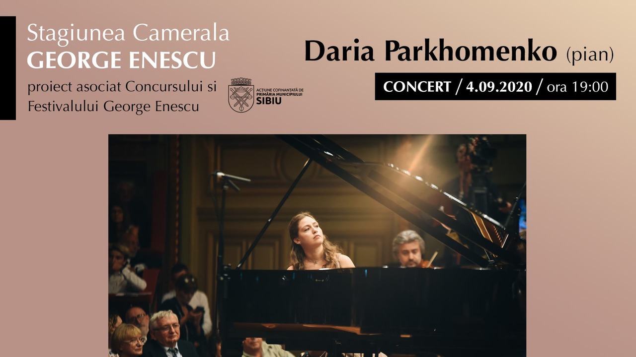 Concert Daria Parkhomenko ✦ Stagiunea Camerală George Enescu