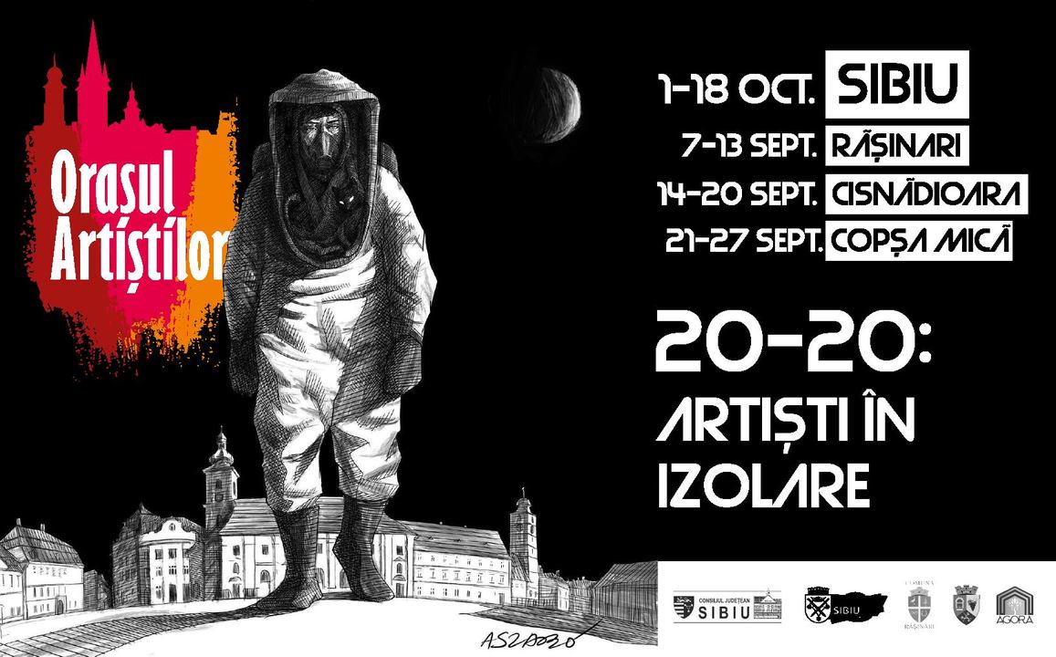 Expoziția itinerantă "20-20: Artiști în izolare" în județul Sibiu