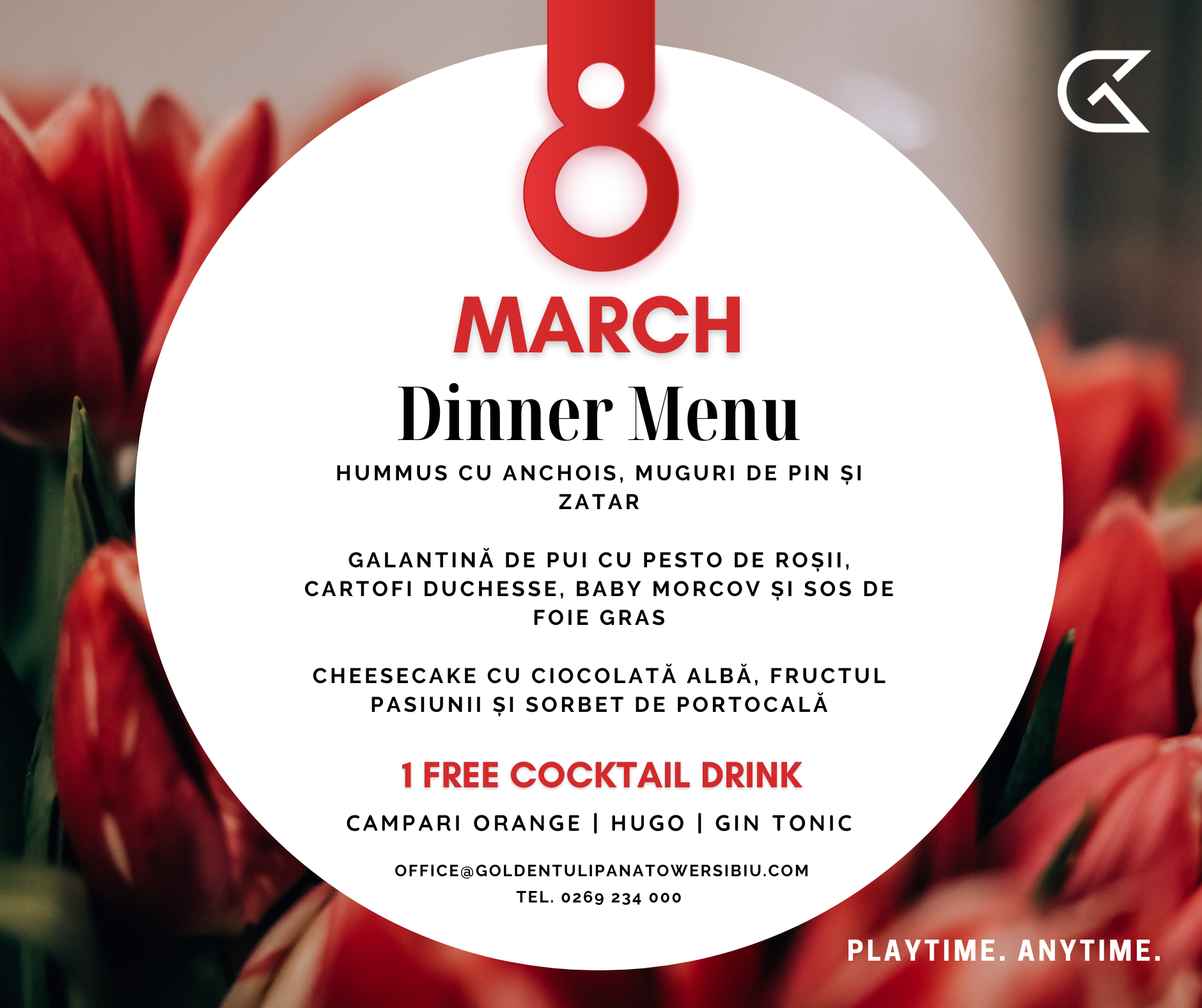 8 martie - SPECIAL DINNER