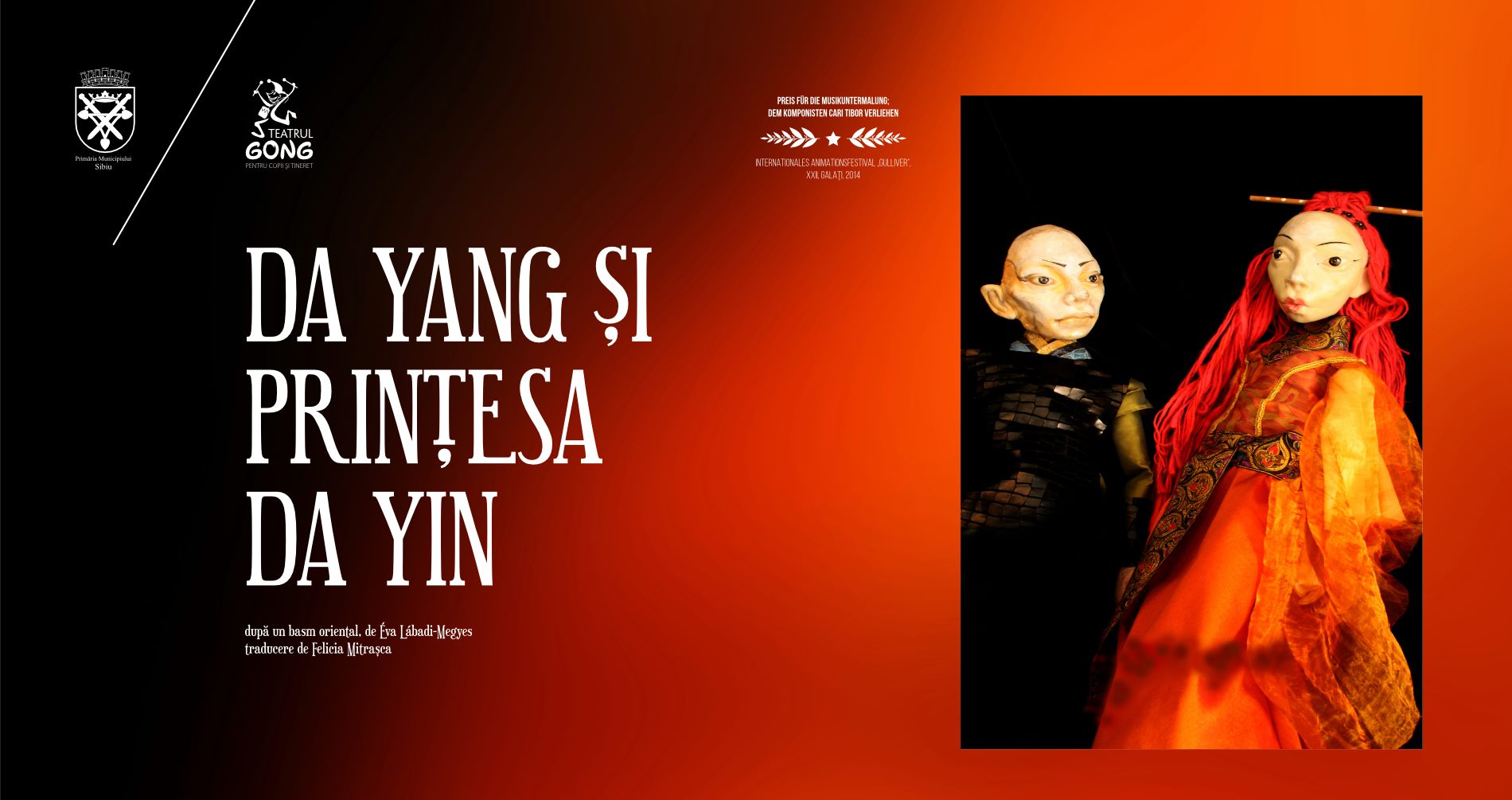„Da Yang şi Prinţesa Da Ying” la Teatrul Gong