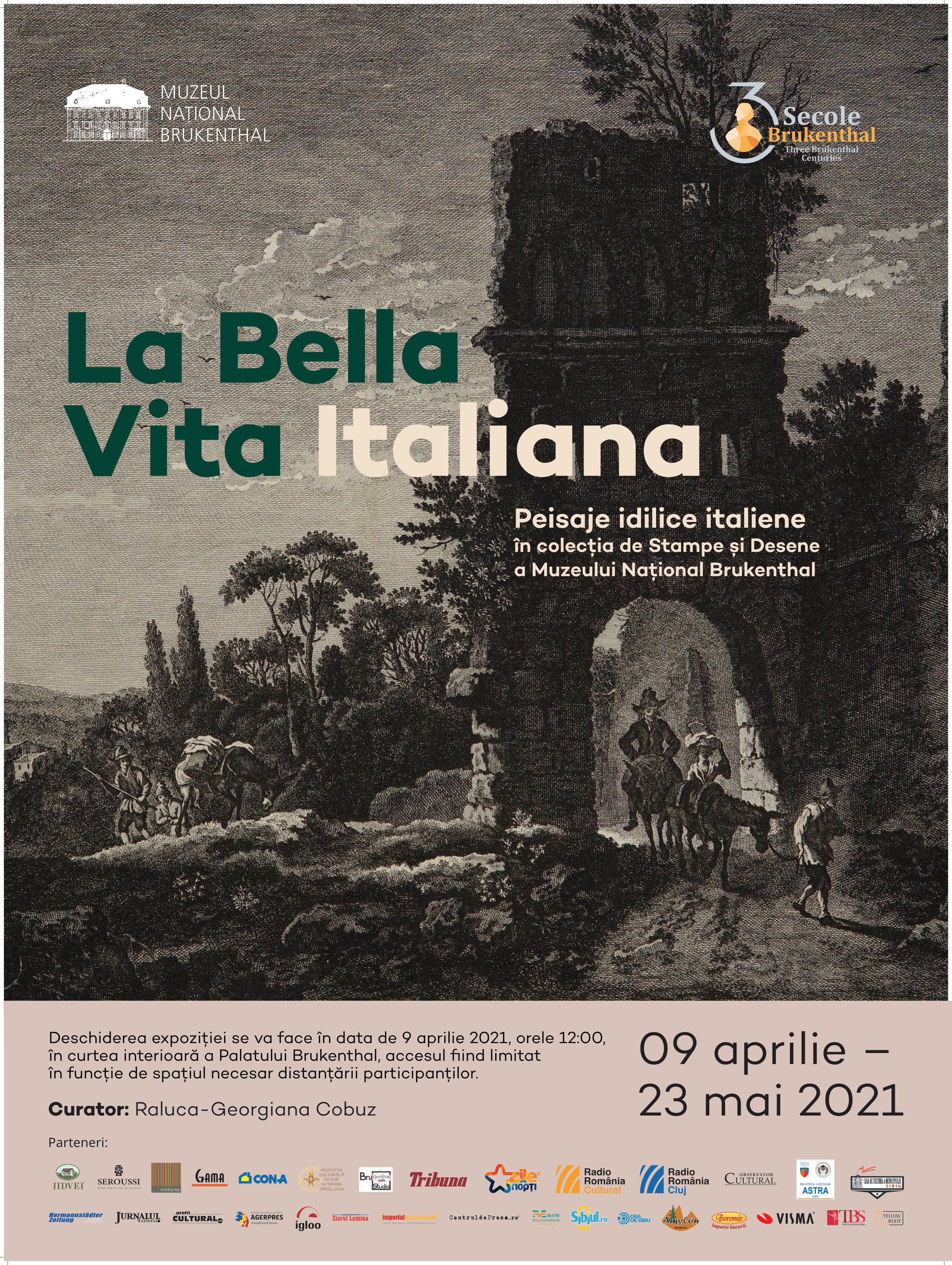 La Bella Vita Italiana. Peisaje idilice italiene în colecția de Stampe și Desene a Muzeului Național Brukenthal 