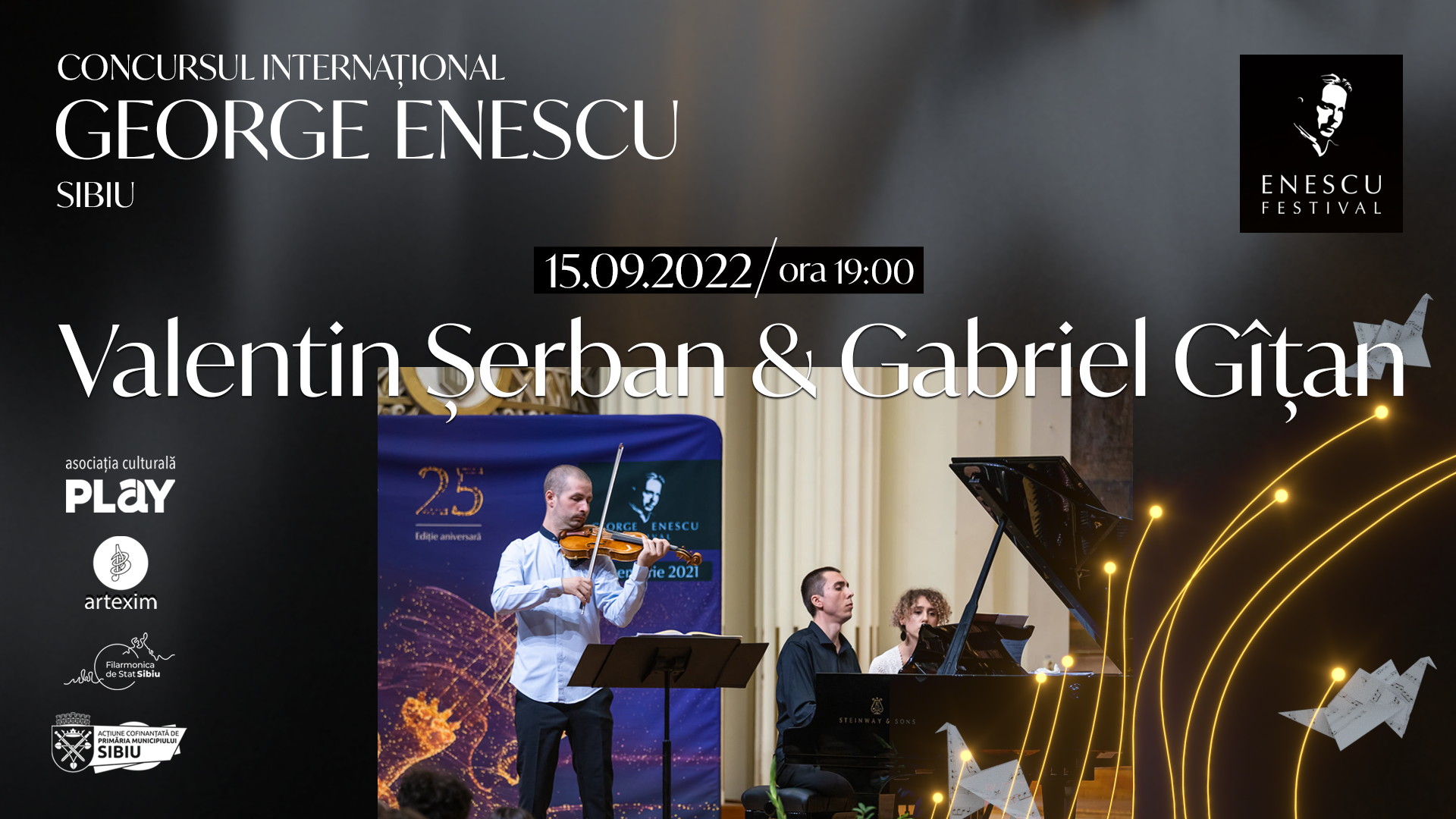 Recital Valentin Șerban & Gabriel Gîțan ✦ Concursul Internațional George Enescu Sibiu