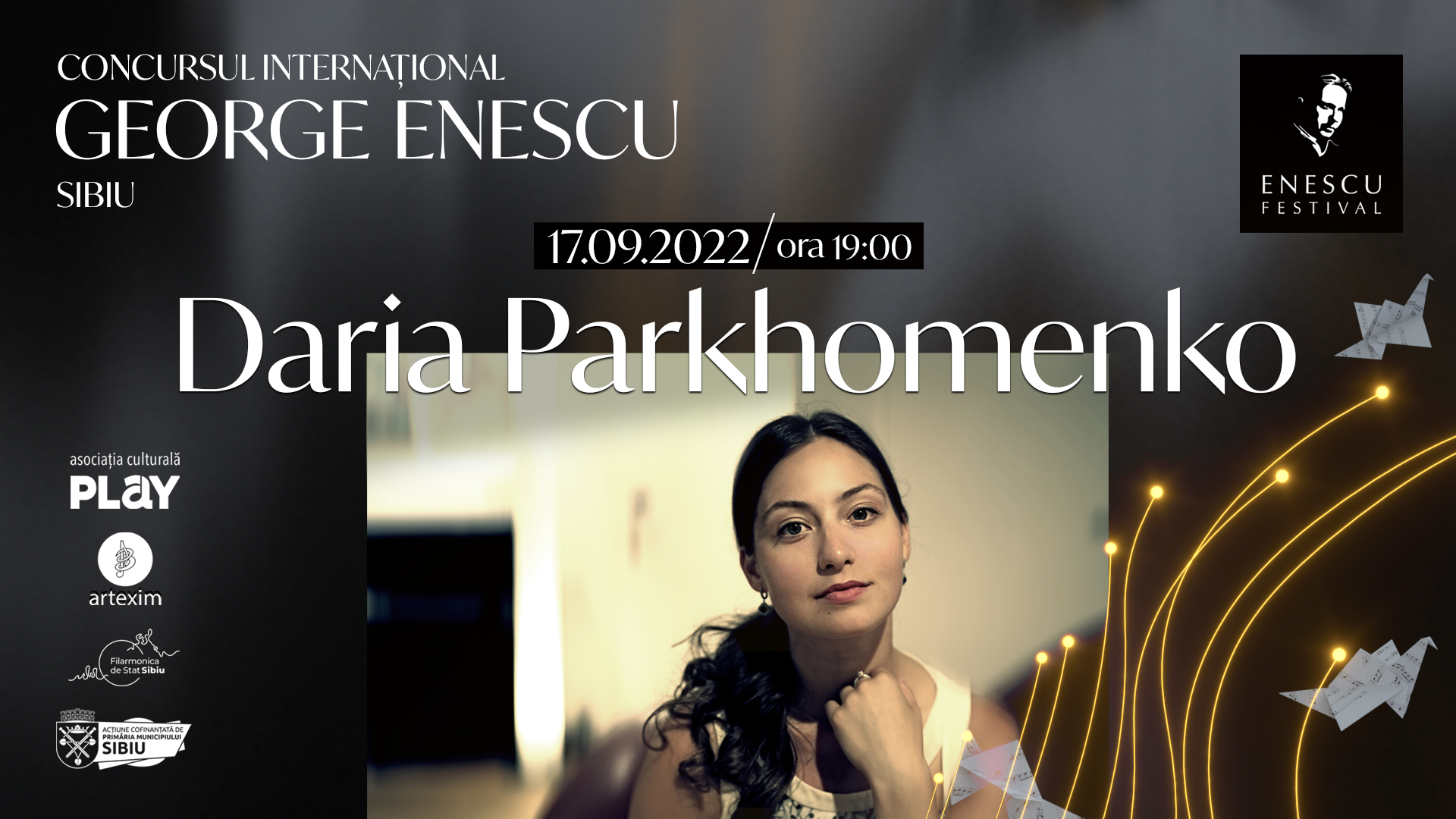 Recital Daria Parkhomenko ✦ Concursul Internațional George Enescu Sibiu