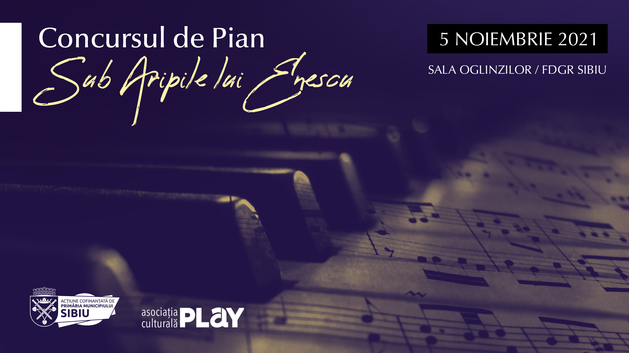 Concursul de pian „Sub aripile lui Enescu”