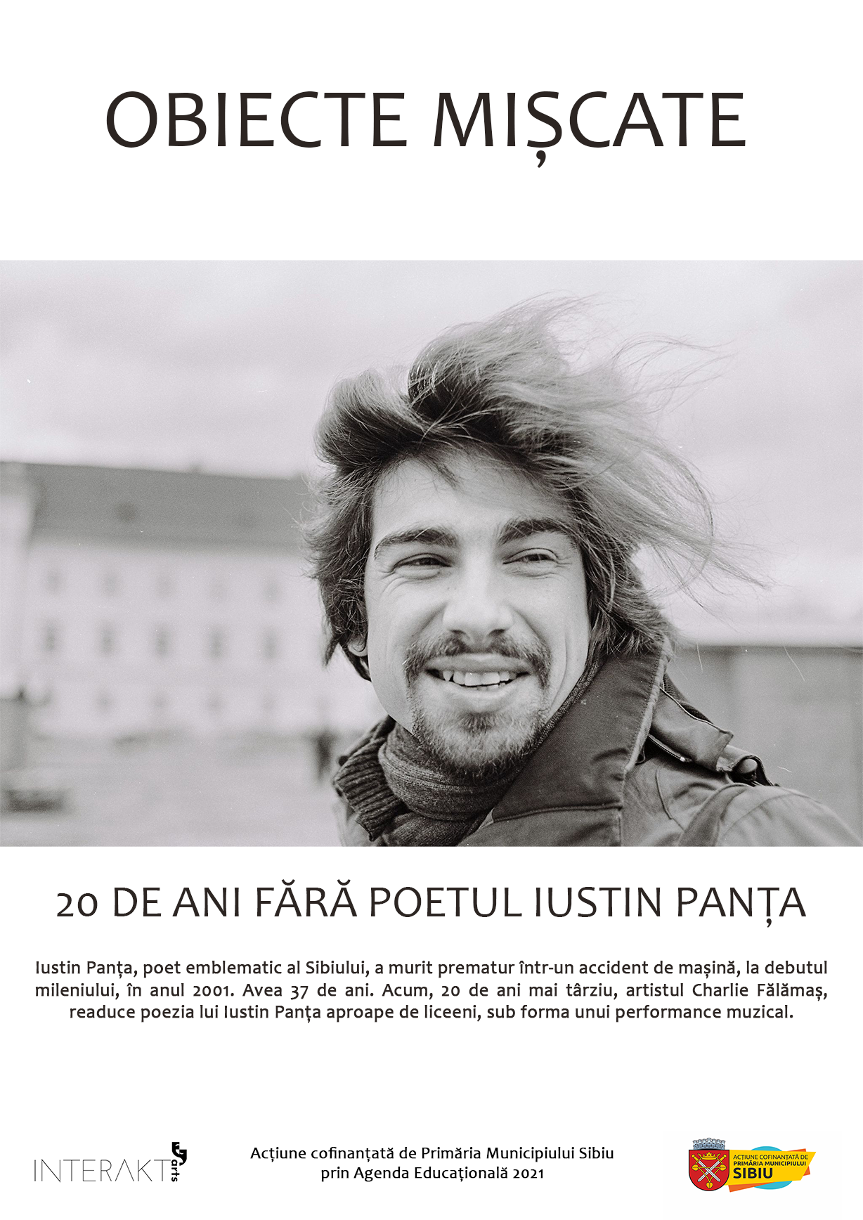 „Obiecte mișcate - 20 de ani fără poetul Iustin Panța” la Colegiul Economic „George Barițiu” Sibiu