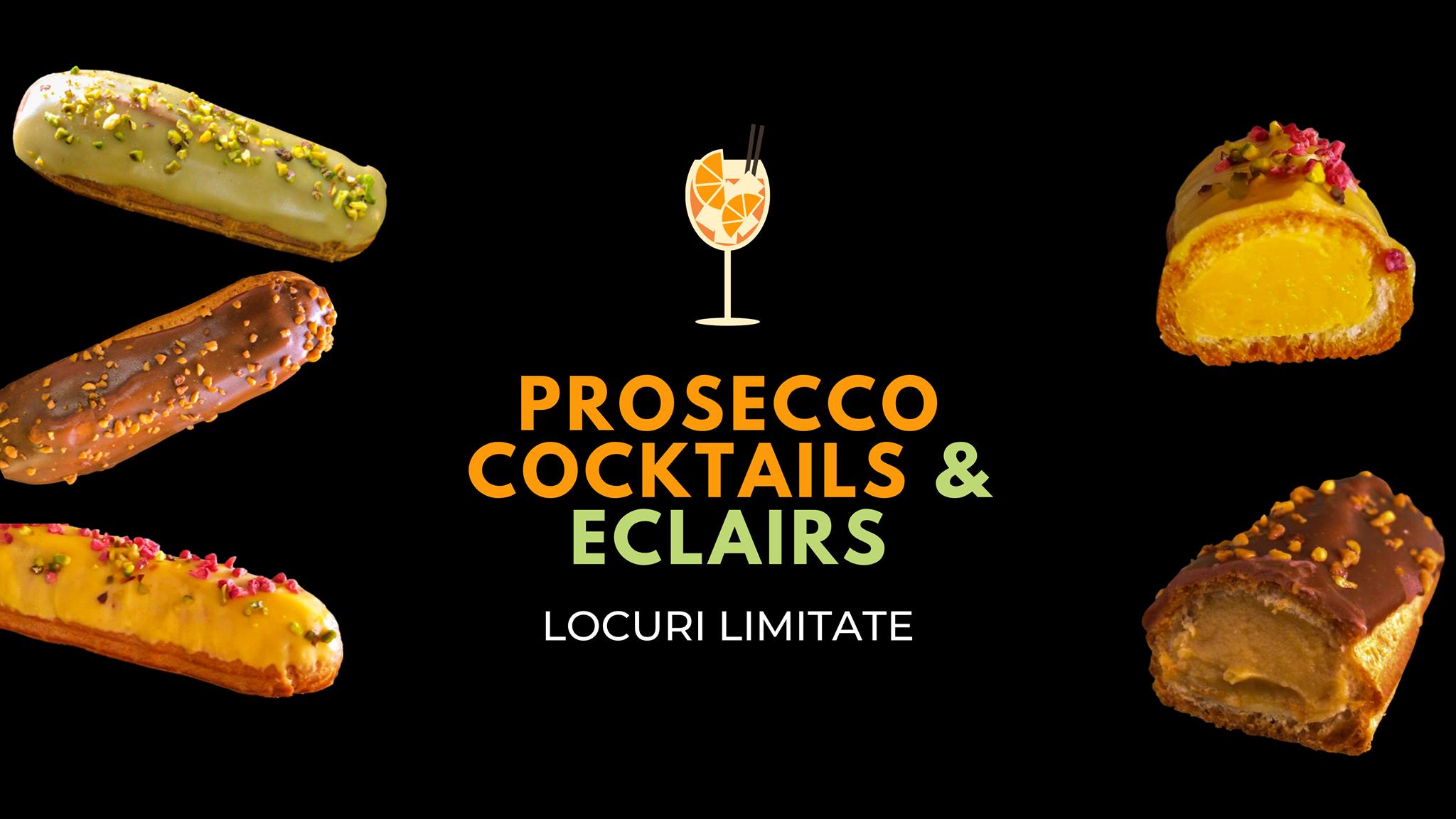 Decadent Prosecco Cocktails & Eclairs