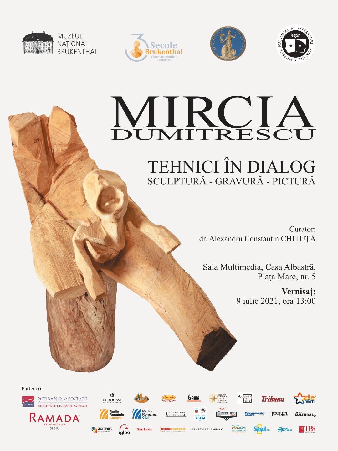 Exhibition  MIRCIA DUMITRESCU, TECHNIQUES IN DIALOGUE, SCULPTURE, ENGRAVING, PAINTING