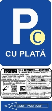 ZONA C - str. Constantin Noica (tronson str. Revoluției - str. Costache Negruzzi) - 76 locuri